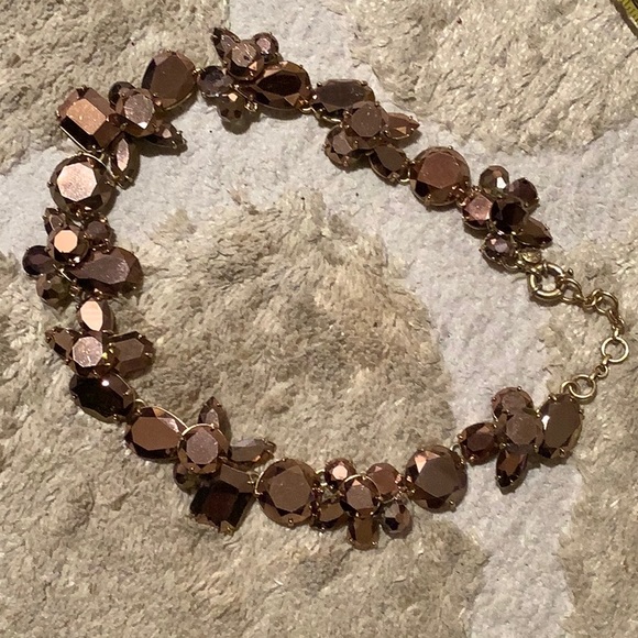 J. Crew Metallic Bronze Cluster Necklace - Picture 12 of 12